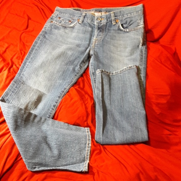 Lucky Brand Denim - Lucky Brand blue Jeans Cuffed Dream Crop 8/29